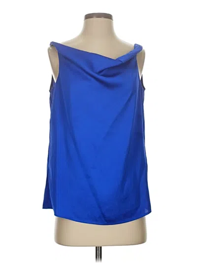 Pre-owned Donna Karan Sleeveless Blouse In Blue