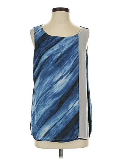 Pre-owned Donna Karan Sleeveless Blouse In Blue