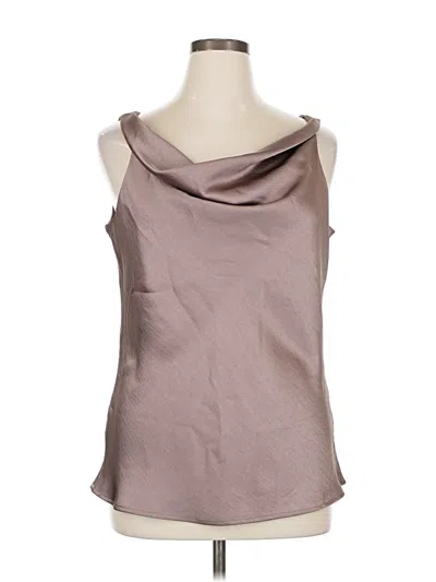 Pre-owned Donna Karan Sleeveless Blouse In Brown