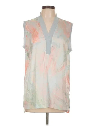 Pre-owned Donna Karan Sleeveless Blouse In Gray