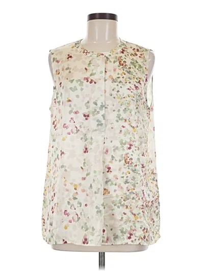 Pre-owned Donna Karan Sleeveless Blouse In Ivory