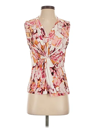 Pre-owned Donna Karan Sleeveless Blouse In Pink