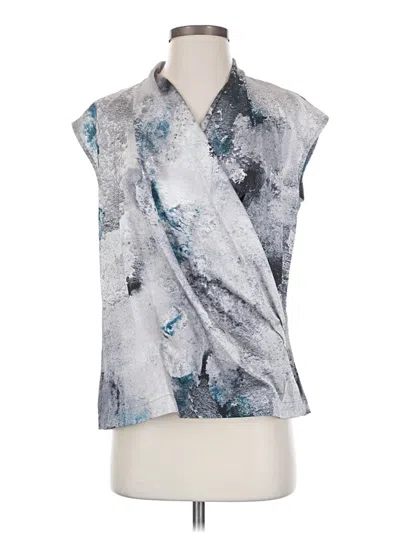 Pre-owned Donna Karan Sleeveless Blouse In Silver