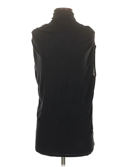 Pre-owned Donna Karan Sleeveless Top Black Cowl Neck Tops