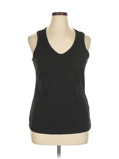 Pre-owned Donna Karan Sleeveless Top Black Halter Neckline Tops