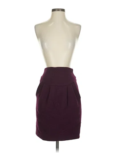 Pre-owned Donna Karan Sleeveless Top Burgundy Strapless Neckline Tops