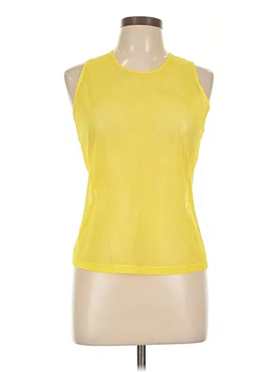 Pre-owned Donna Karan Sleeveless T-shirt In Yellow