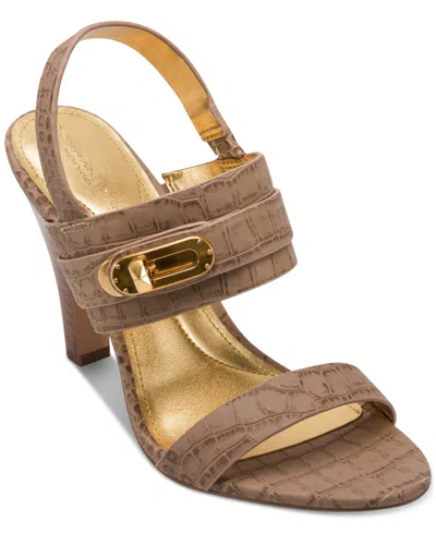 Donna Karan Sloane Slingback Sandals In Almond