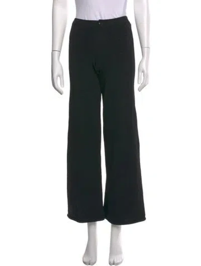 Pre-owned Donna Karan Straight Leg Pants In Black