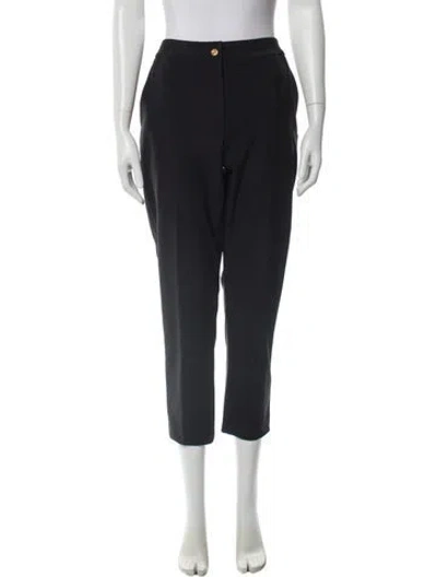 Pre-owned Donna Karan Straight Leg Pants In Black