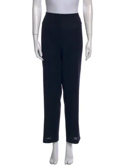 Pre-owned Donna Karan Straight Leg Pants In Black