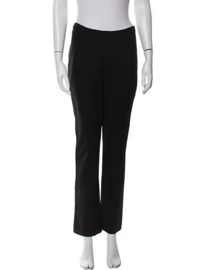 Pre-owned Donna Karan Straight Leg Pants In Black