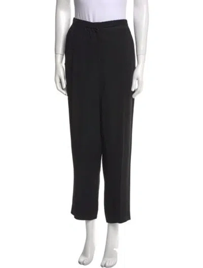 Pre-owned Donna Karan Straight Leg Pants In Black