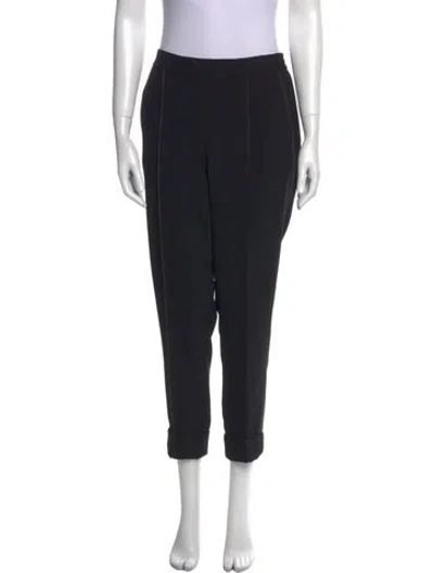 Pre-owned Donna Karan Straight Leg Pants In Black