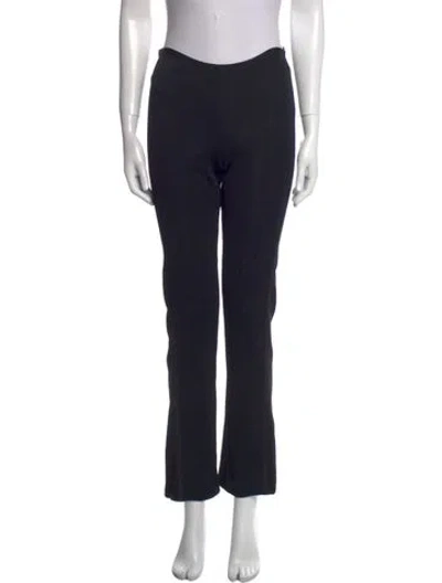 Pre-owned Donna Karan Straight Leg Pants In Black