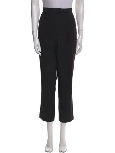 Pre-owned Donna Karan Straight Leg Pants In Black