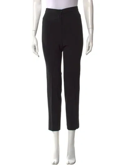 Pre-owned Donna Karan Straight Leg Pants In Black