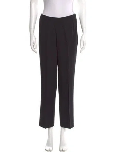 Pre-owned Donna Karan Straight Leg Pants In Black