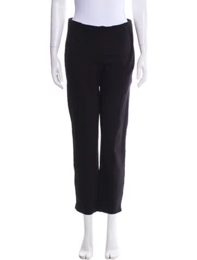 Pre-owned Donna Karan Straight Leg Pants In Black