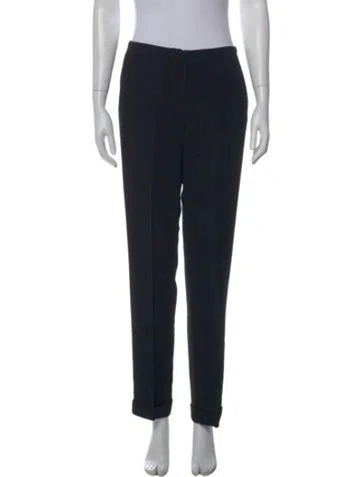 Pre-owned Donna Karan Straight Leg Pants In Black