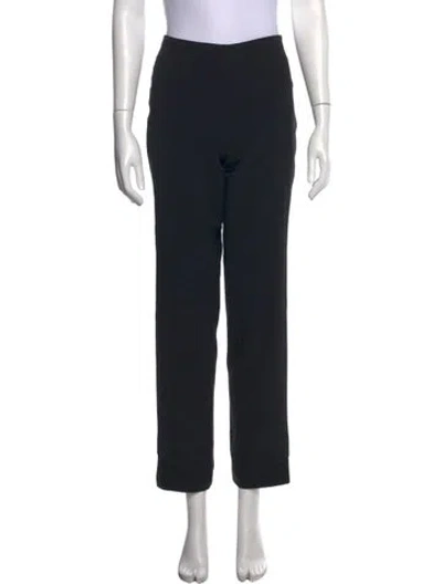 Pre-owned Donna Karan Straight Leg Pants In Black