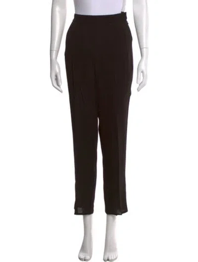 Pre-owned Donna Karan Straight Leg Pants In Black