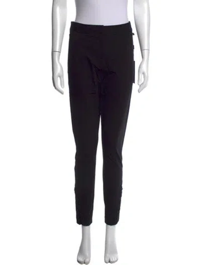 Pre-owned Donna Karan Straight Leg Pants In Black