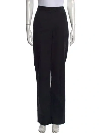 Pre-owned Donna Karan Straight Leg Pants In Black