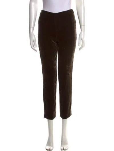 Pre-owned Donna Karan Straight Leg Pants In Brown