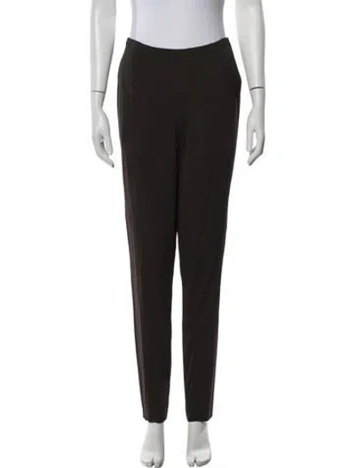 Pre-owned Donna Karan Straight Leg Pants In Brown