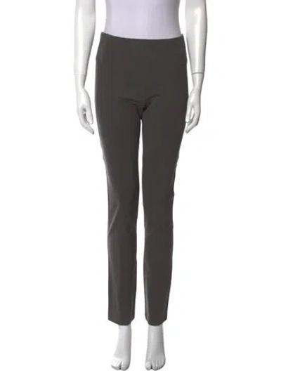 Pre-owned Donna Karan Straight Leg Pants In Gray