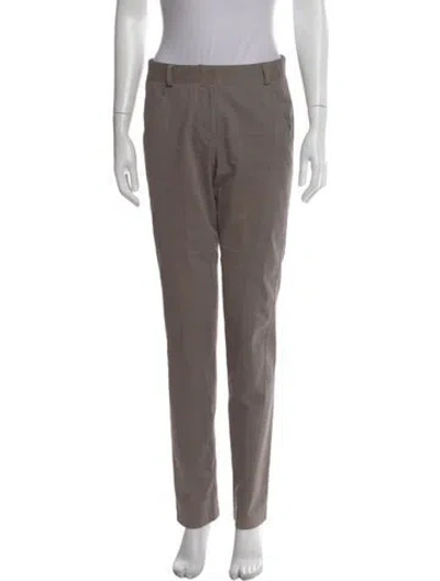Pre-owned Donna Karan Straight Leg Pants In Gray