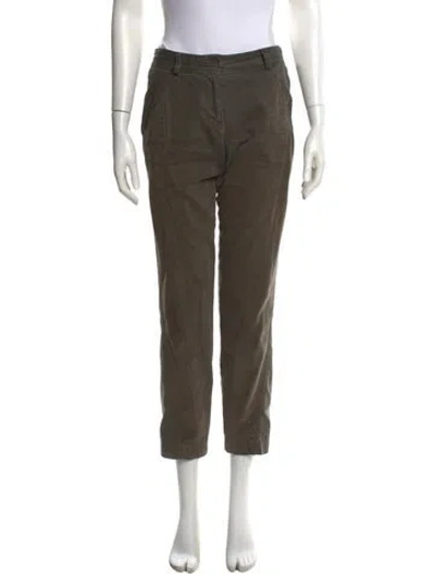 Pre-owned Donna Karan Straight Leg Pants In Green