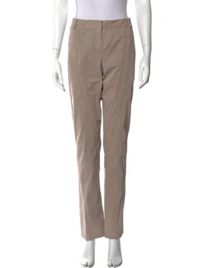 Pre-owned Donna Karan Straight Leg Pants In Neutral