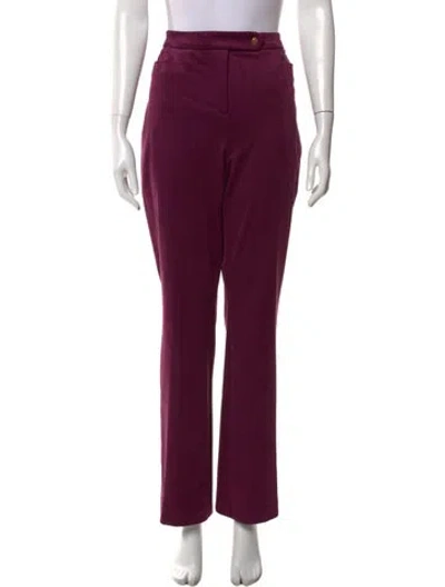 Pre-owned Donna Karan Straight Leg Pants In Purple