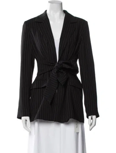 Pre-owned Donna Karan Striped In Black