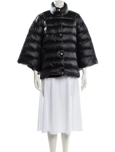 Pre-owned Donna Karan Striped Jacket In Black