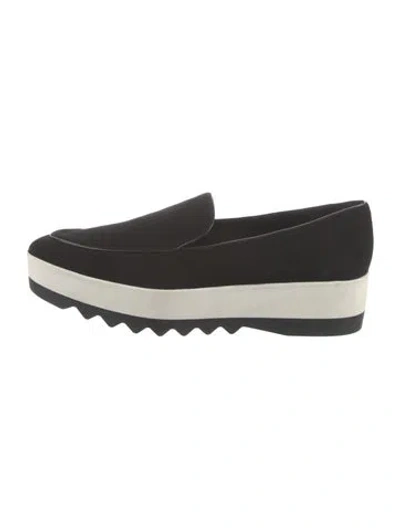 Pre-owned Donna Karan Suede Loafers In Black