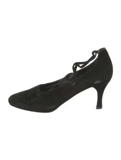 Pre-owned Donna Karan Suede Pumps In Black