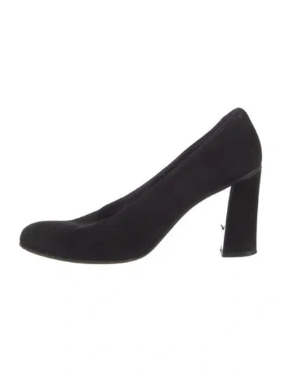 Pre-owned Donna Karan Suede Pumps In Black