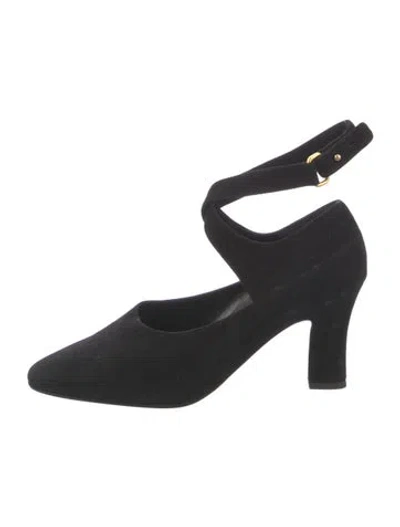 Pre-owned Donna Karan Suede Pumps In Black