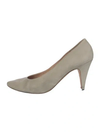 Pre-owned Donna Karan Suede Pumps In Neutral