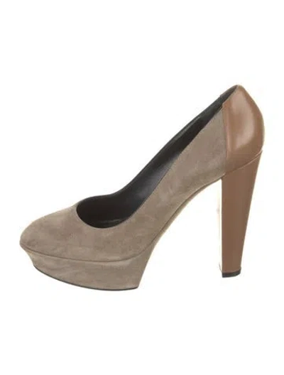 Pre-owned Donna Karan Suede Pumps In Neutrals