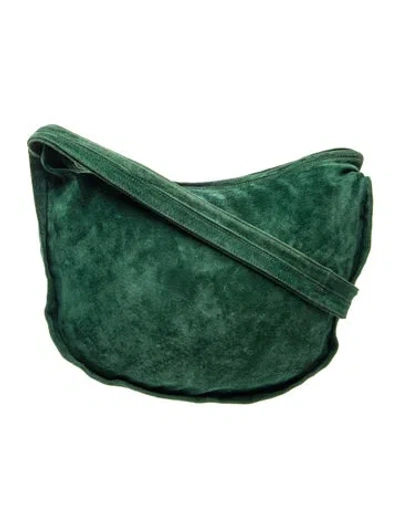 Pre-owned Donna Karan Suede Shoulder Bag In Green