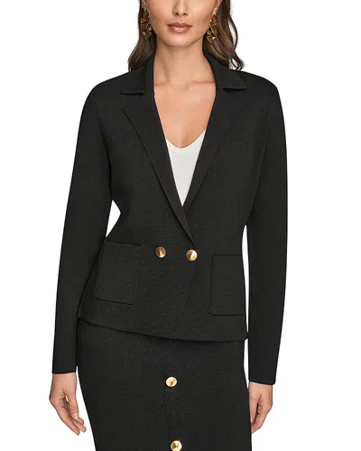 Donna Karan Sweater Blazer In Black