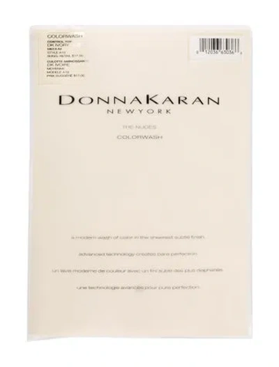 Pre-owned Donna Karan "the Nudes" Colorwash Control Top Hosiery In Neutral
