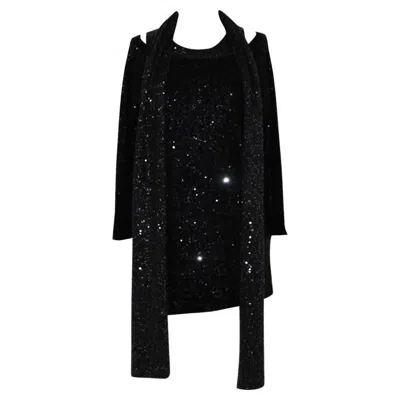 Pre-owned Donna Karan Three Pieces Set Size M In Black