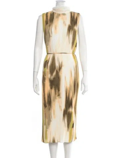 Pre-owned Donna Karan Tie-dye Print Knee-length Dress W/ Tags In Multi