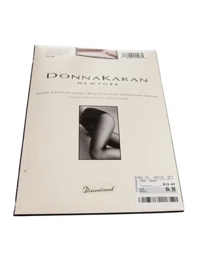 Pre-owned Donna Karan Top Tights In Neutral