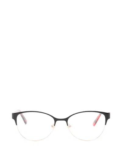Donna Karan Tortoiseshell-effect Cat-eye Glasses In Black